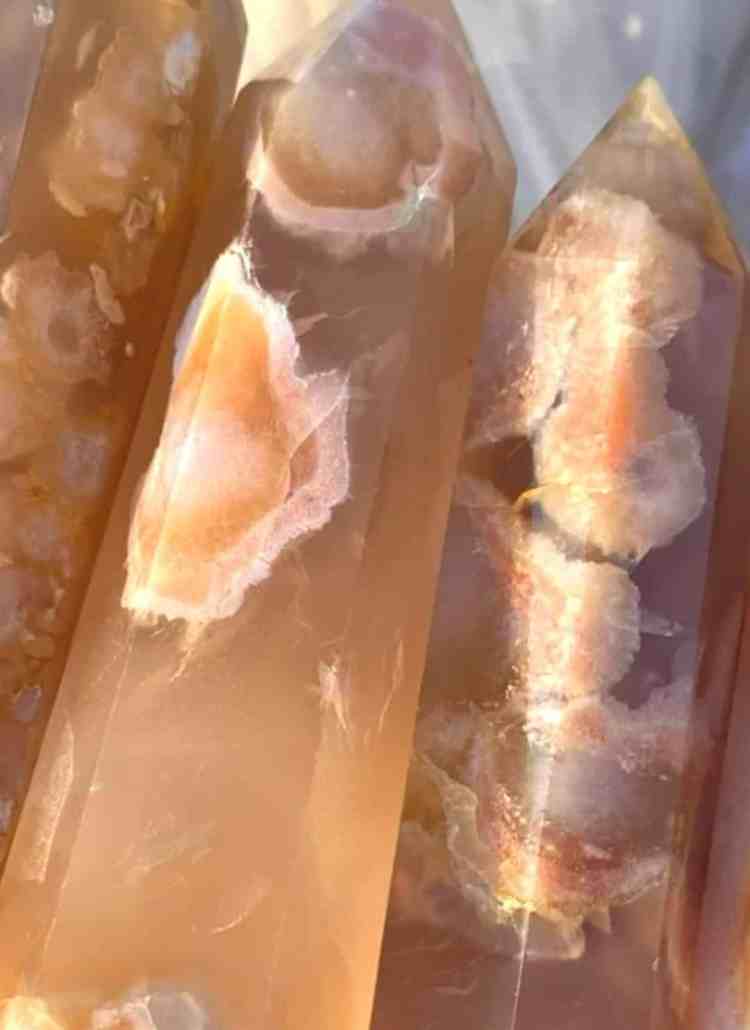 flower agate healing crystal