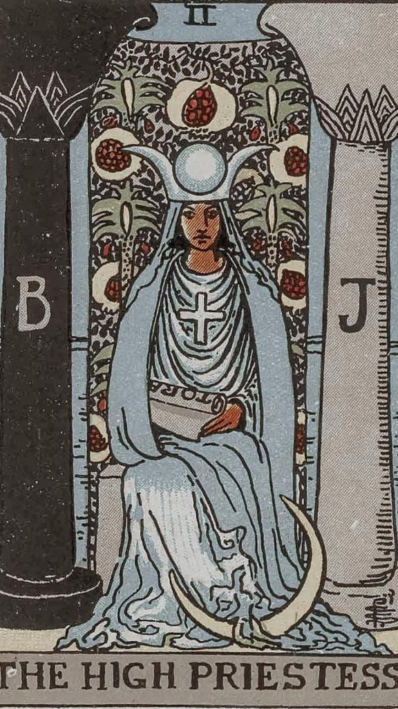 the high priestess upright