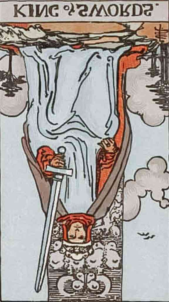 king of swords reversed