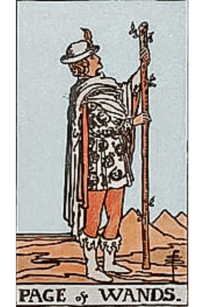 Page of Wands tarot card