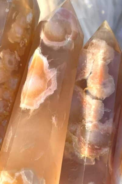 flower agate healing crystal