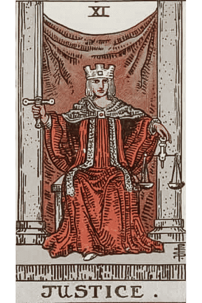 justice tarot card